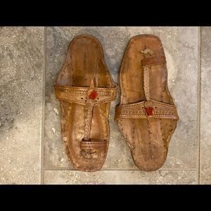 NWOT. Buffalo leather sandals.